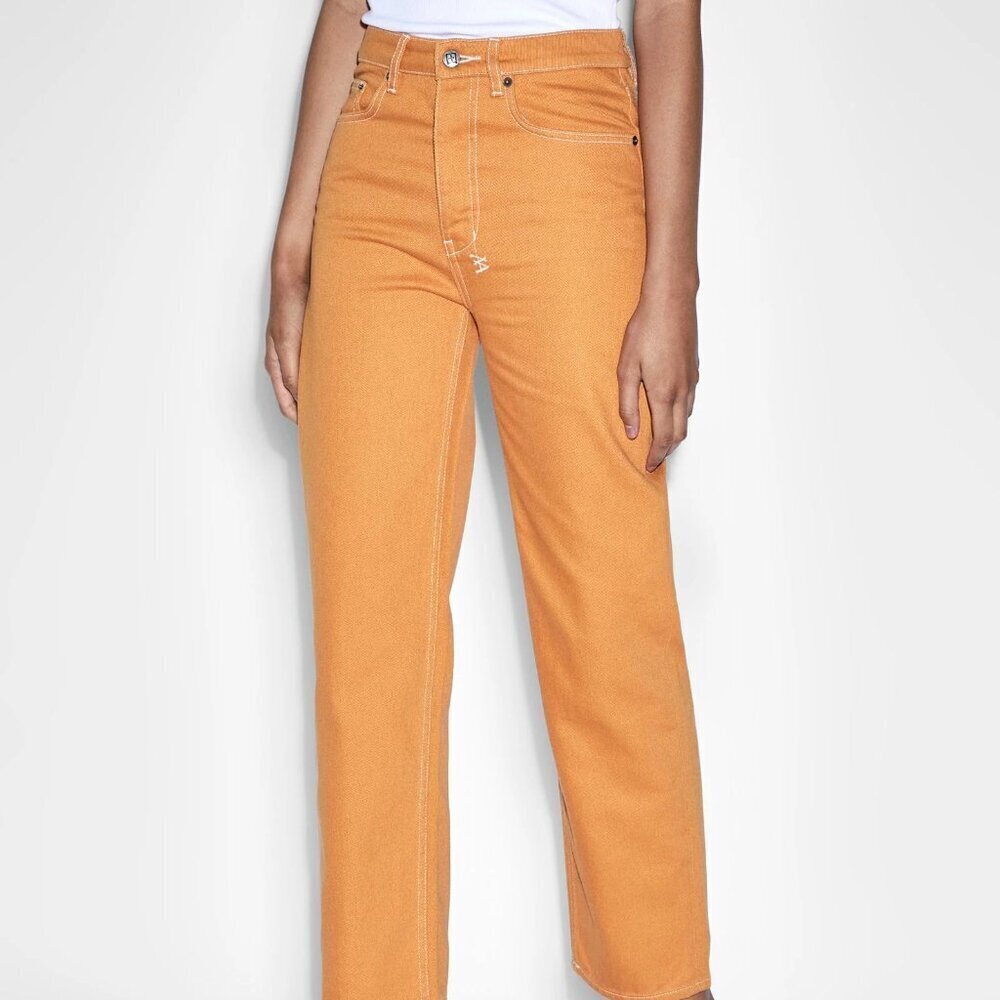 Ksubi Women's Brooklyn Flame Relaxed Straight Leg Jean  Sz: 30 - Picture 2 of 15
